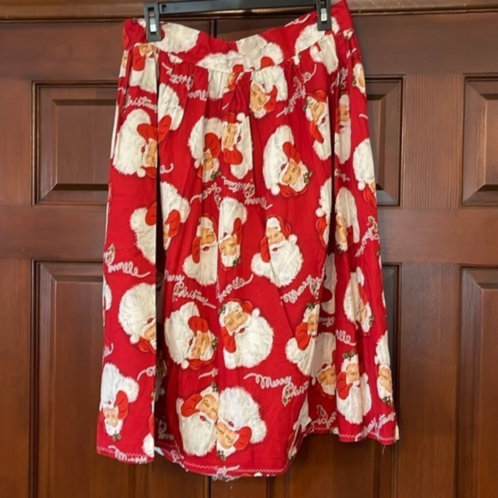 Handmade plus size Santa Christmas skirt